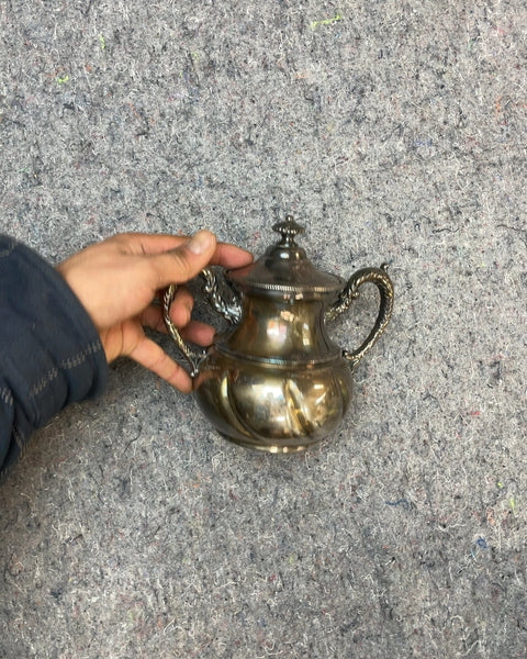 Silver Plated Sugar Bowl with Lid