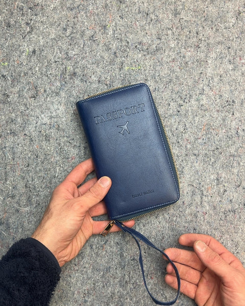 Blue Travel Wallet