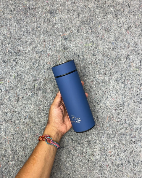 Blue Insulated Tea Bottle