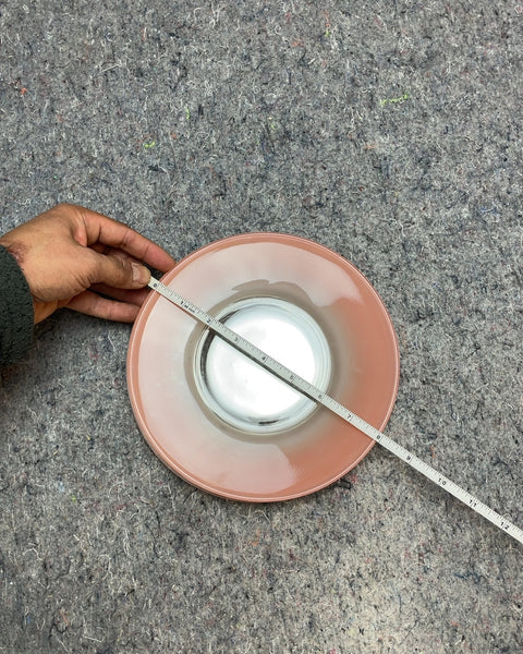 Pink Glass Plate Set
