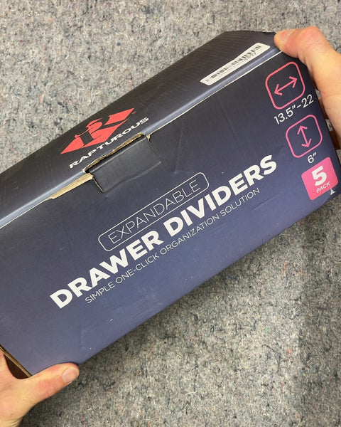 Brand New Rapturous Expandable Drawer Dividers, 5 Pack