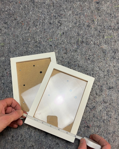 Two White Picture Frames, 6x8"