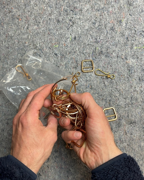 Assorted Bronze Tone Lobster Clasps, D-rings, And Rectangle Rings