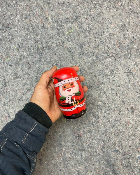 Matryoshka Nesting Dolls, Santa Theme, 5 Piece