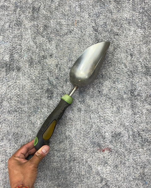 Metal Garden Trowel with Green Handle