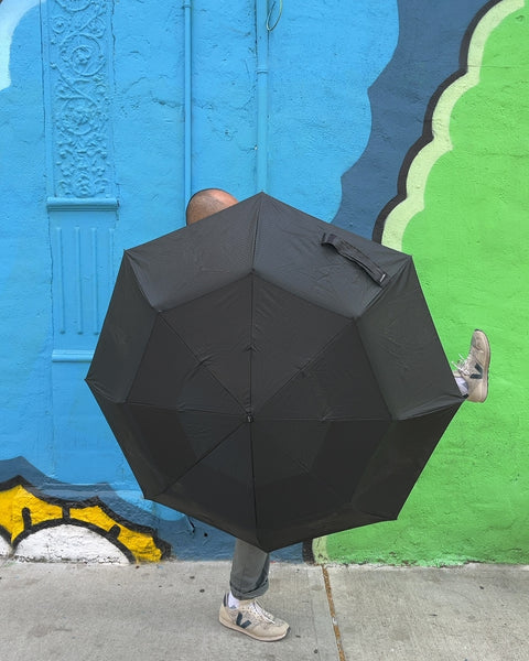 Bigass ShedRain Folding Black Umbrella