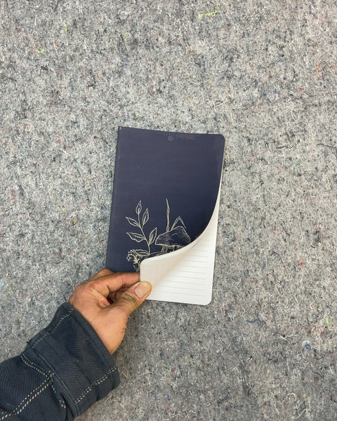 Lined Notebook with Mushroom Design