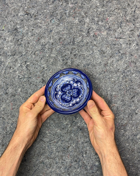Blue and White Decorative Ceramic Dish