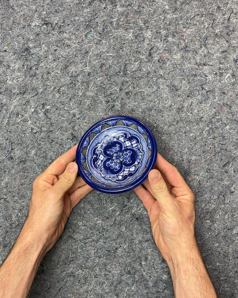 Blue and White Decorative Ceramic Dish