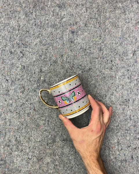 Anthropologie Bistro Tile Garden Edition Mug