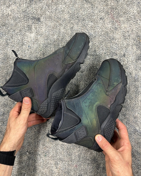 Nike Air Huarache Run Mid 'Iridescent' Sneakers, Size US 7.5W or EU 38.5