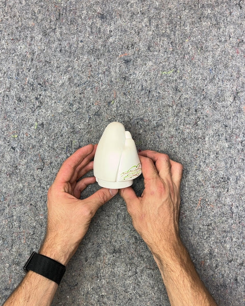 Vintage Japanese Hakata Bisque Clay Figurine