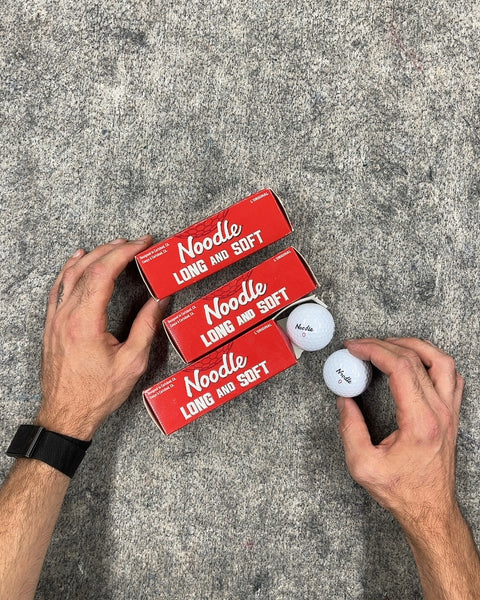 Noodle Long and Soft Golf Balls, 9-Pack