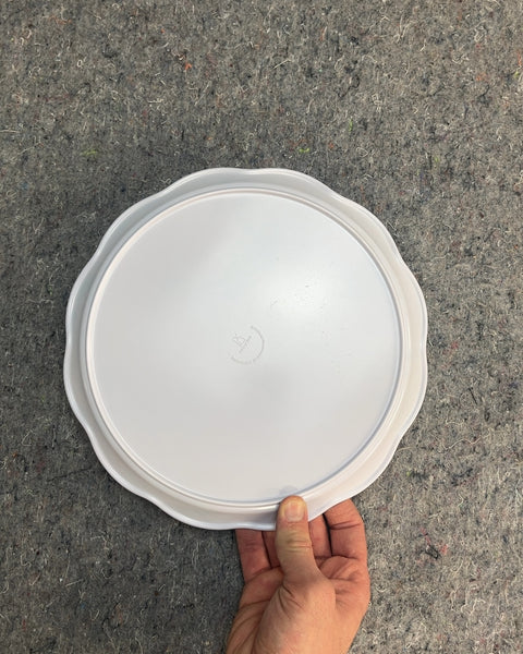 Floral Plastic Serving Plate, 10"