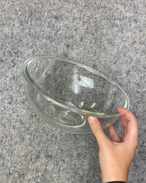 Clear Glass Mixing Bowl, 10 in x 5 in