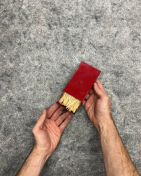 Sexy & Heavy Trip Trap Red Metal Matchbox Holder
