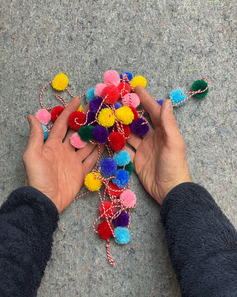 Colorful Pom Pom Garland