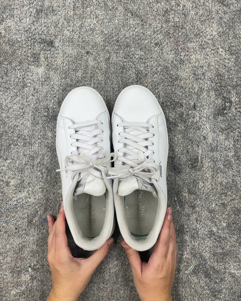 Puma White Sneakers, Sz US 10W, EU 41
