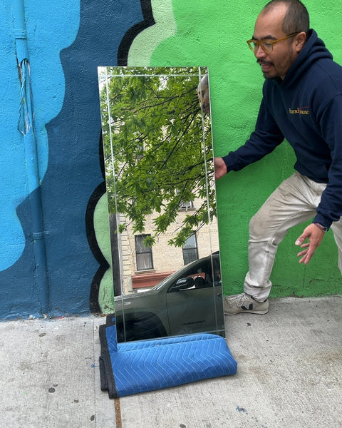 Frameless Full Length Mirror, 19x47"