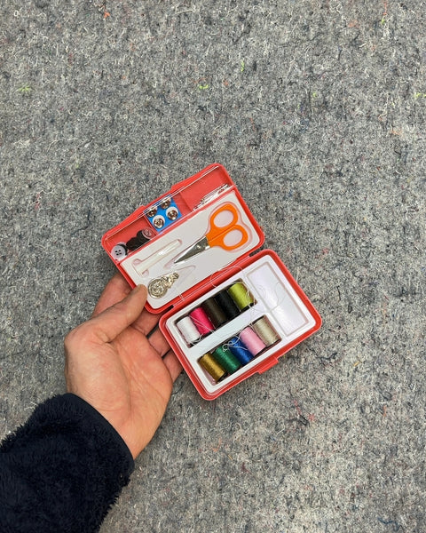 Travel Sewing Kit with Thread and Scissors