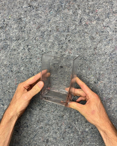 Clear Glass Vase, H6"