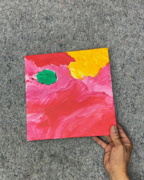 Coupla Abstract Paintings, 8" & 10"