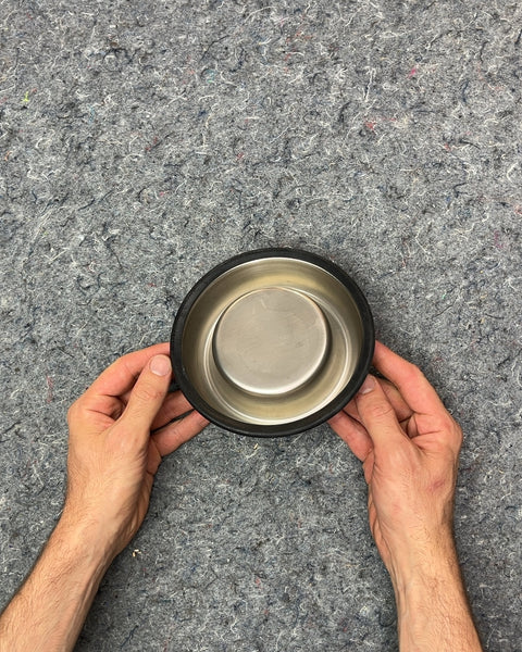 Small Stainless Steel Pet Bowl with Rubber Base