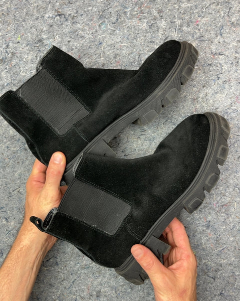 Urban Outfitters Black Suede Chelsea Boots, Size EU 42