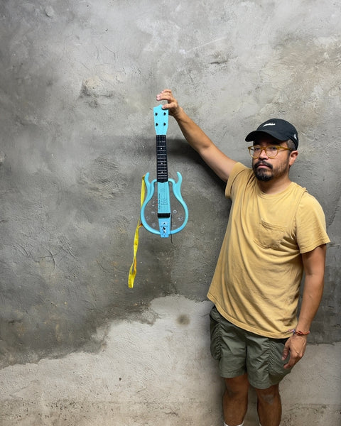 Electric Toy Guitar with Real-ish Guitar Strings