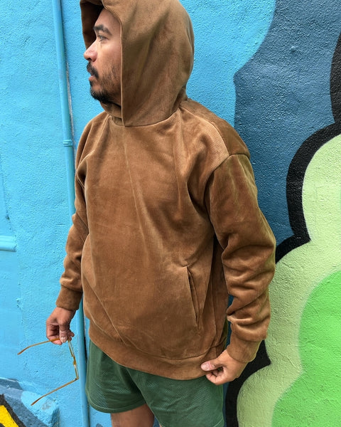 Mango Corduroy Pullover Hoodie, Size Relaxed L