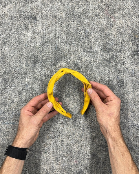Yellow Knotted Headband