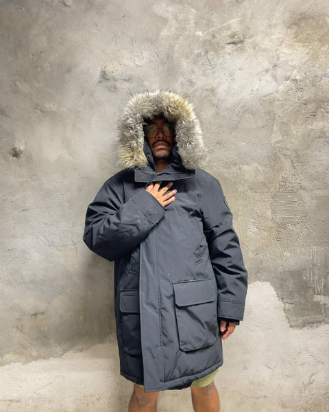 Calvin Klein Faux Fur Hooded Parka Jacket, Size L