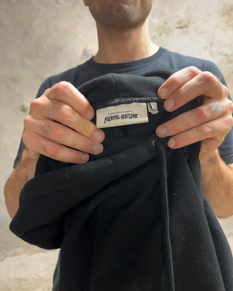 Fucking Awesome Graphic Pullover Hoodie in Black, Size L