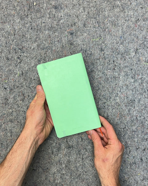World Happy Green Lined Notebook