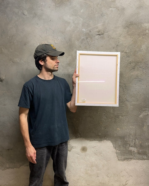 Set of 4 Blank White Stretched Canvas, 16x20"