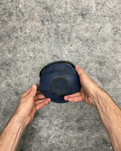 Cast Iron Teapot with Bamboo Relief and Mesh Infuser