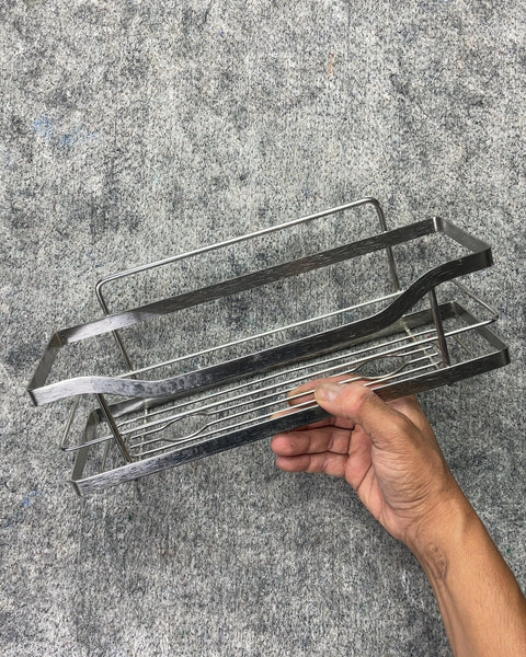 Stainless Steel Shower Caddy, 12x4"