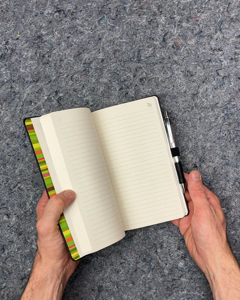 Goldman Sachs Black Lined Notebook with Pen