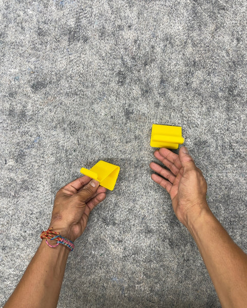 Yellow Plastic Phone Stands, Set of 2