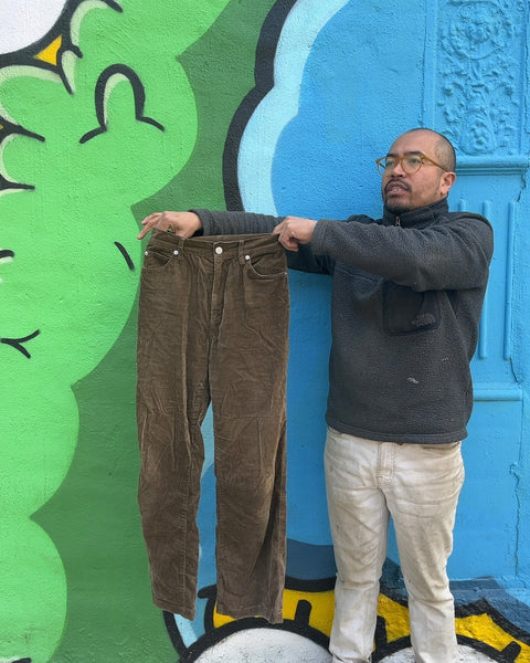Pilgrim Surf+Supply Brown Corduroy Pants Made In Japan, Size 1