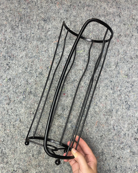 Black Metal Toilet Paper Holder