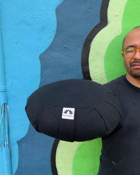 Waterglider Black Meditation Cushion