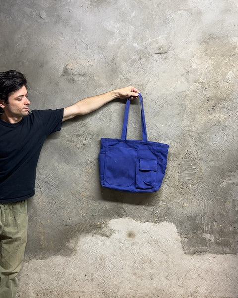 A Dope Blue Canvas Tote Bag