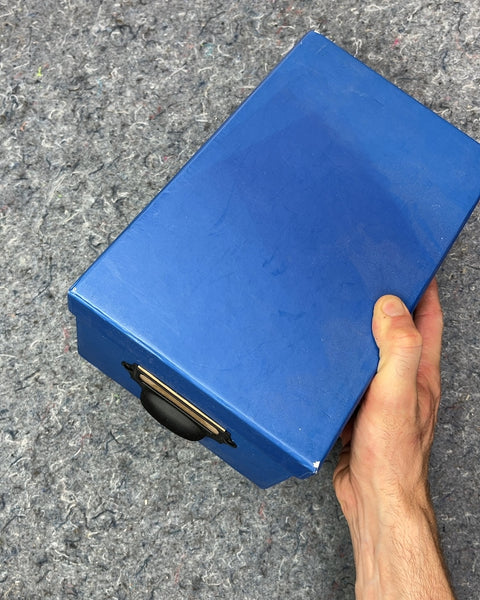 Blue Cardboad Storage Box Perfect For Your Pictures