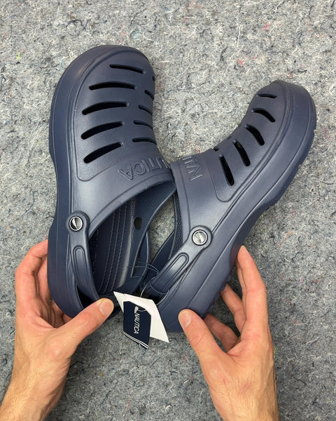 Brand New Nautica Navy Blue Clogs, Size US 13M