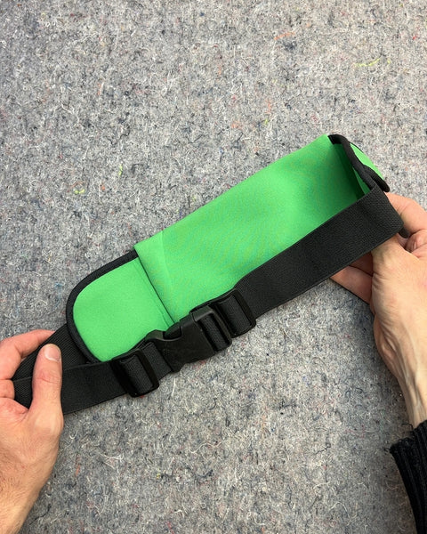 Green TD Running Belt with Reflective Stripe
