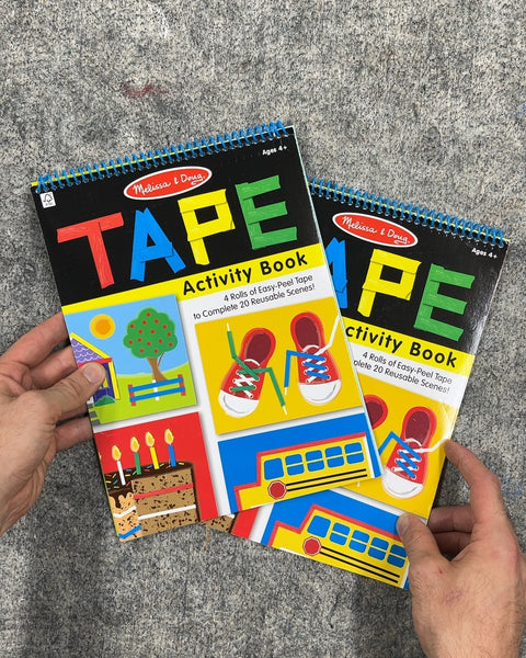 Two Melissa & Doug Tape Activity Books