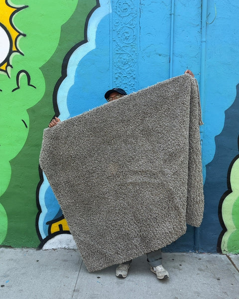 IKEA VINDEBÄK Shaggy Gray Area Rug, 4'4"x6'5"
