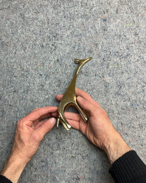 Brass Giraffe Figurine