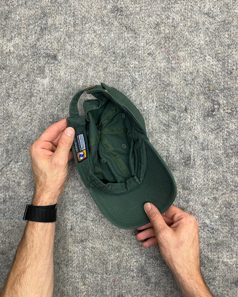 Newhattan Forest Green Cotton Baseball Cap, Size One Size